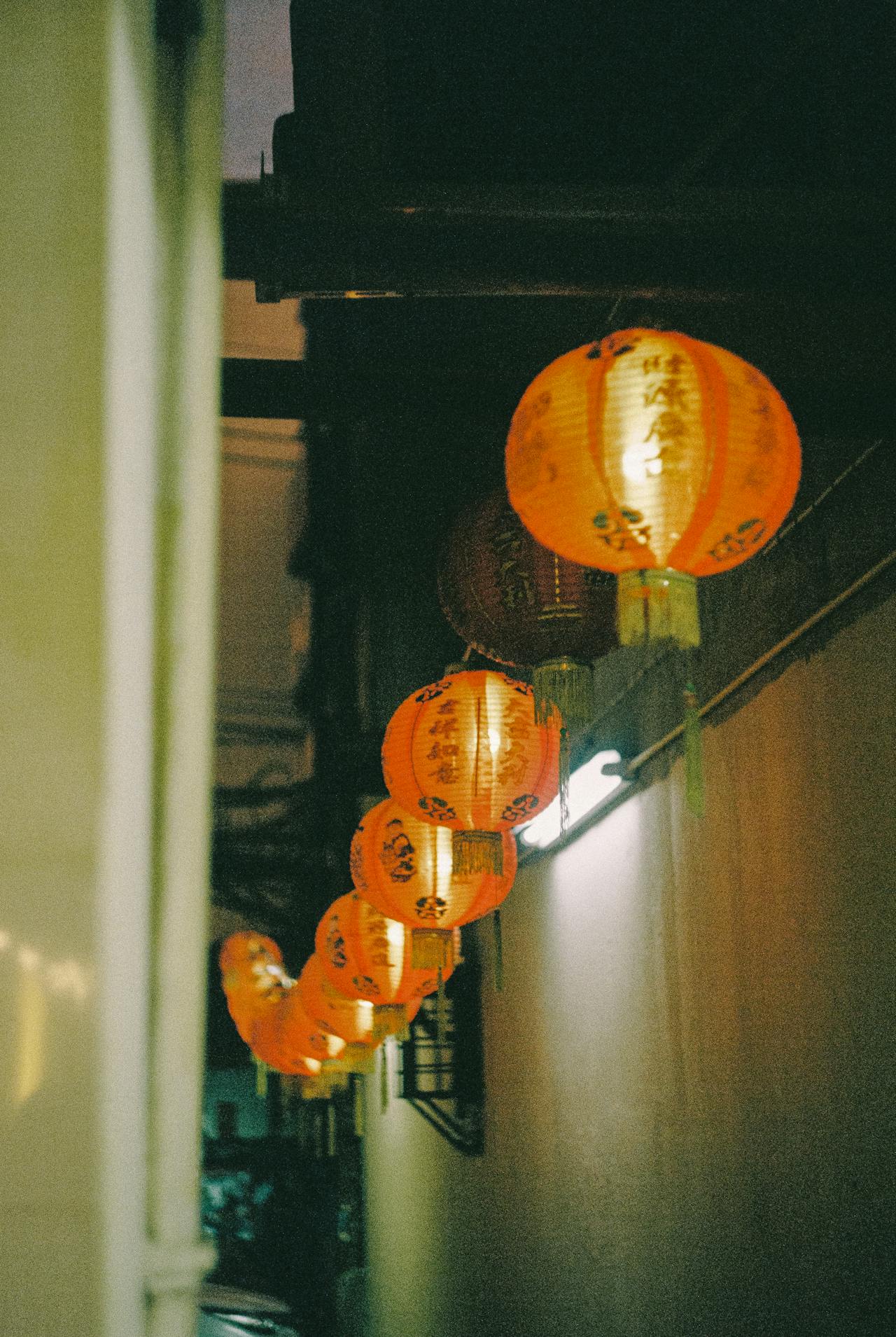 Lanterns light in Bangkok Thailand